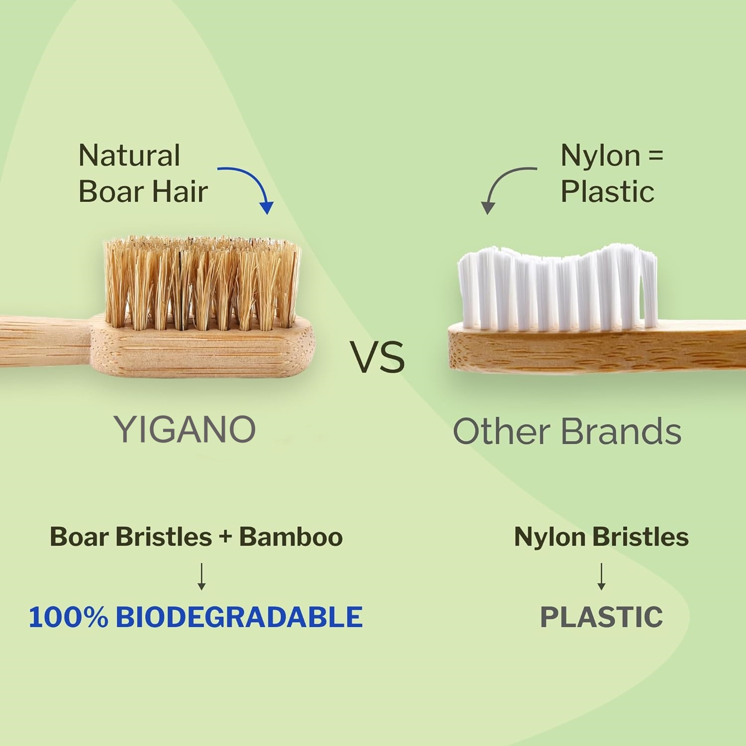 แปรงสีฟันขนหมูป่าและไม้ไผ่แบบย - Bamboo Toothbrush Set บทวิจารณ์และราคา