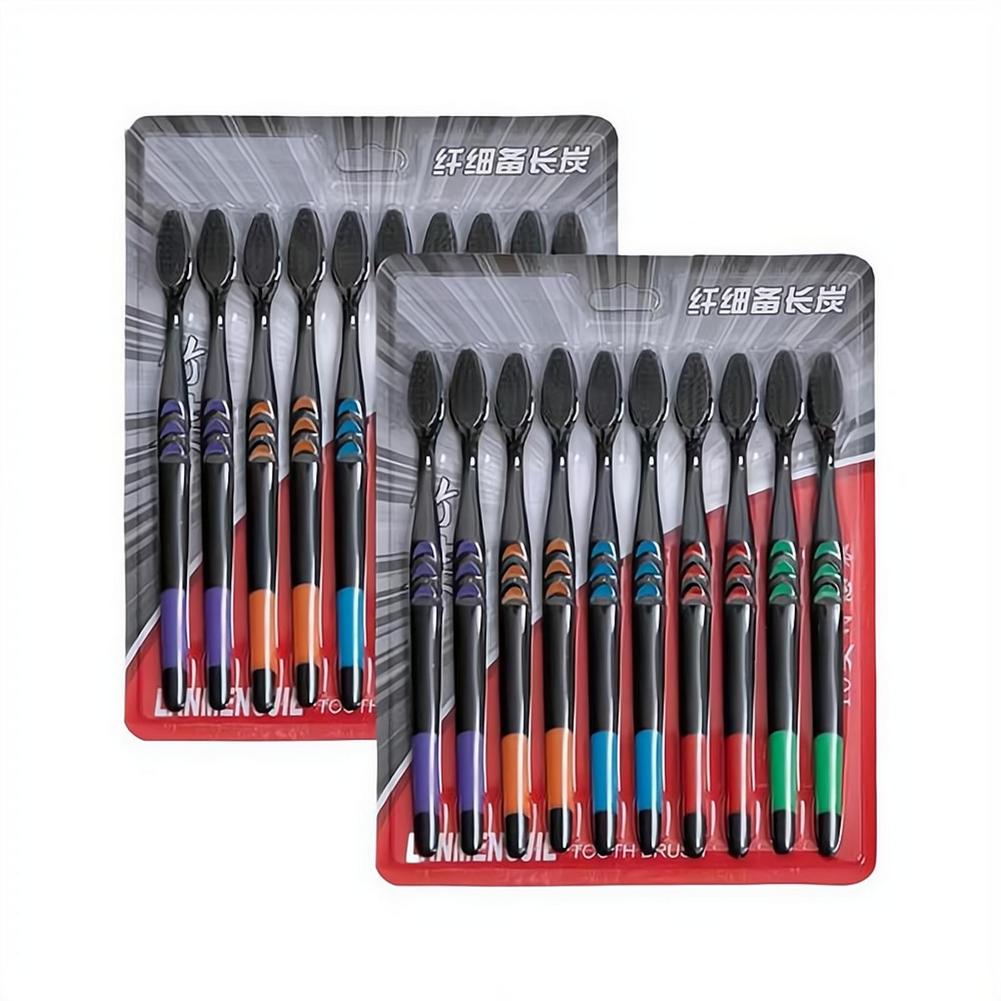 10 ชิ้น แปรงสีฟันขนนุ่ม ถ่านไม - Bamboo Toothbrush Set บทวิจารณ์และราคา