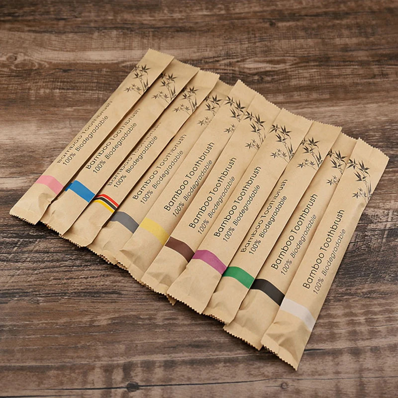 5-30 ชิ้นแปรงสีฟันไม้ไผ่แปรงสี - Bamboo Toothbrush Set บทวิจารณ์และราคา