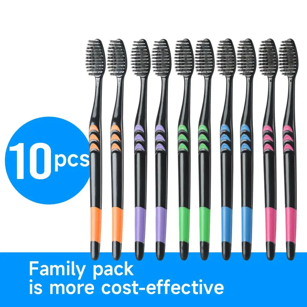 แปรงสีฟันขนแปรงนุ่มถ่านไม้ไผ่  - Bamboo Toothbrush Set บทวิจารณ์และราคา