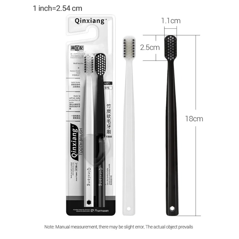 2-10PC แปรงสีฟันถ่านไม้ไผ่เป็น - Bamboo Toothbrush Set บทวิจารณ์และราคา
