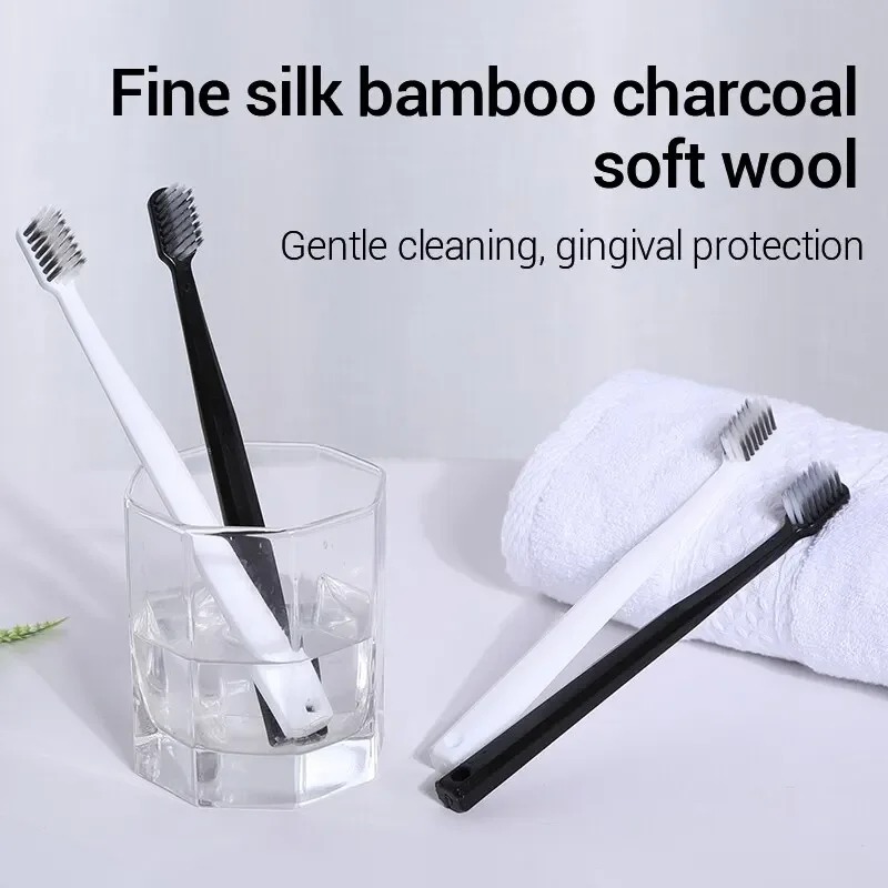 2-10PC แปรงสีฟันถ่านไม้ไผ่เป็น - Bamboo Toothbrush Set บทวิจารณ์และราคา