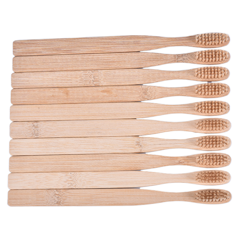 แปรงสีฟันใยไผ่ธรรมชาติ 10 ชิ้น - Bamboo Toothbrush Set บทวิจารณ์และราคา